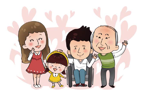 행복한 가족의 모습